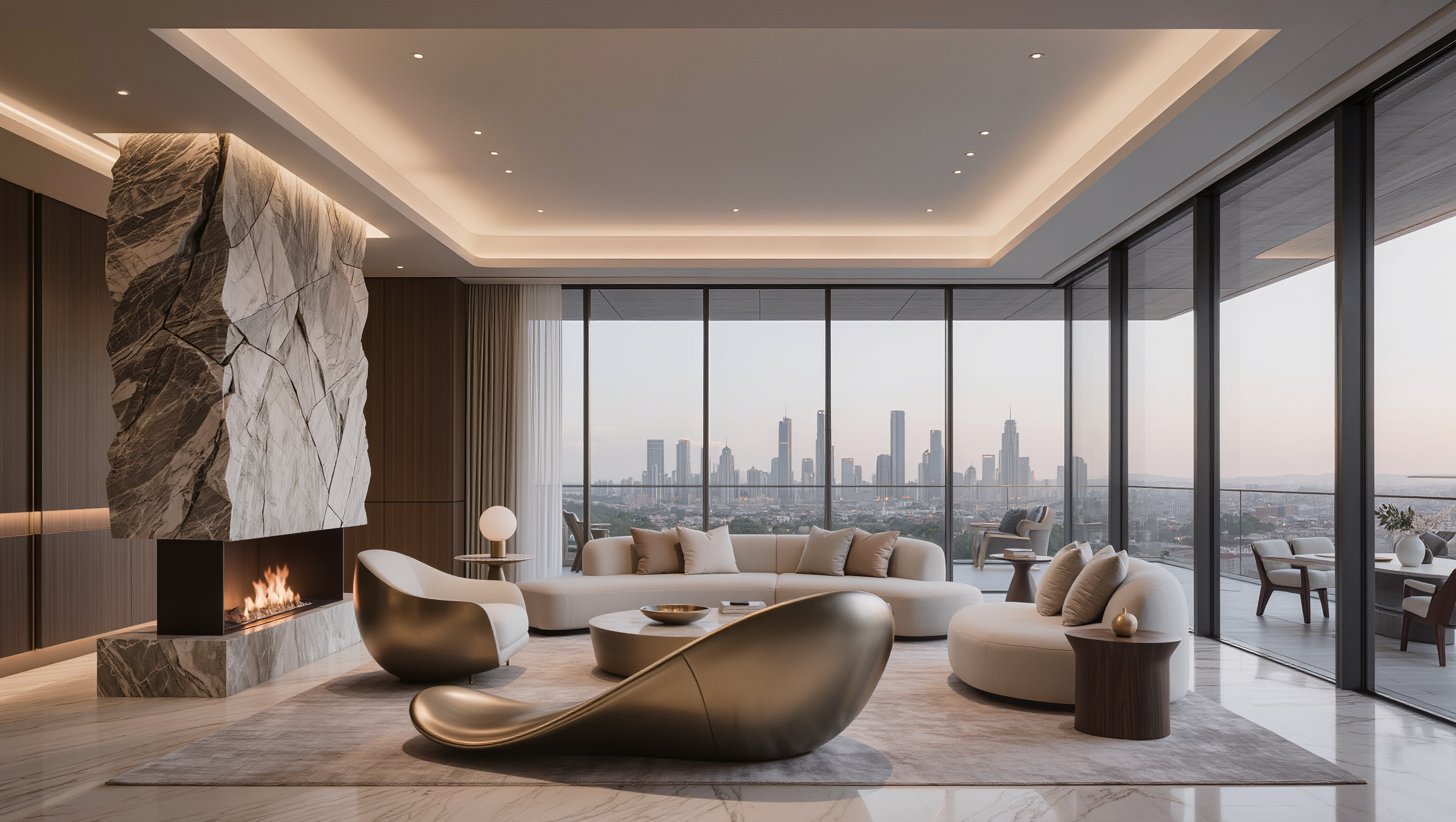 Penthouse Meridian · Living Room